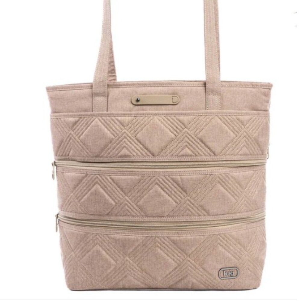 LUG Legacy Collection Taxi Tote Bag - Heather Sand - Picture 2 of 6